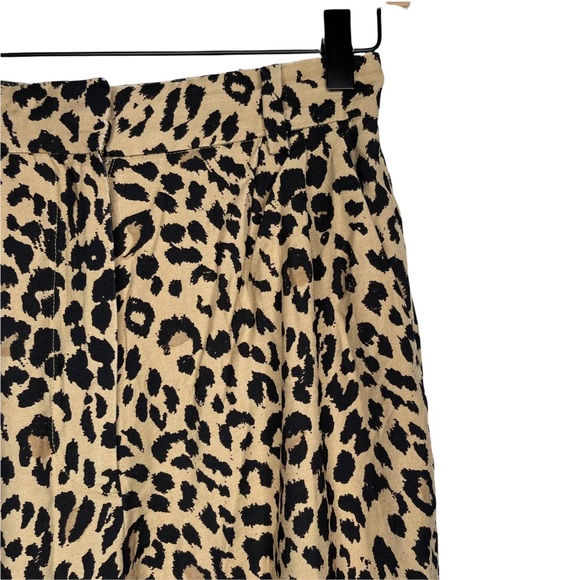 & Other Stories Leopard High Waist Tapered Trousers Pants - Picture 8 of 16